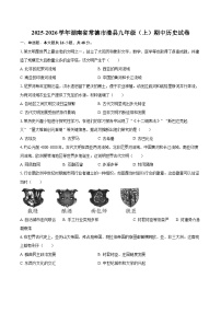 2025-2026学年湖南省常德市澧县九年级（上）期中历史试卷-自定义类型