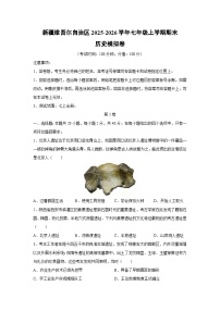 2025-2026学年新疆维吾尔自治区七年级上学期期末模拟卷历史试卷（学生版）