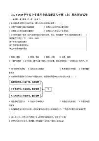 2024-2025学年辽宁省沈阳市沈北新区八年级（上）期末历史试卷-自定义类型