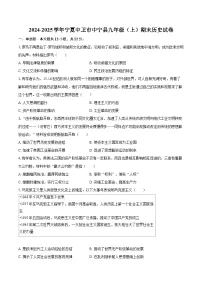 2024-2025学年宁夏中卫市中宁县九年级（上）期末历史试卷-自定义类型