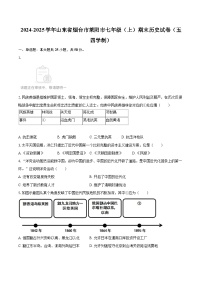 2024-2025学年山东省烟台市莱阳市七年级（上）期末历史试卷（五四学制）-自定义类型