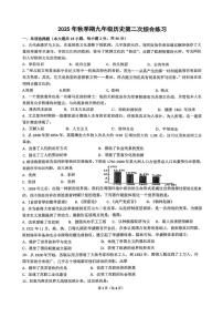广西桂平市西山中学2025-2026学年上学期九年级历史1月月考试卷（月考）
