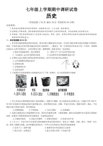 2025-2026学年河南省安阳市滑县七年级上学期11月期中联考历史试卷（含答案）