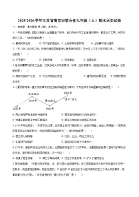 2025-2026学年江苏省南京市联合体九年级（上）期末历史试卷-自定义类型