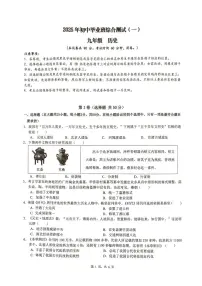 2025年广东省广州市增城区中考一模历史试题