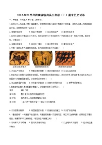 2025-2026学年海南省临高县九年级（上）期末历史试卷-自定义类型