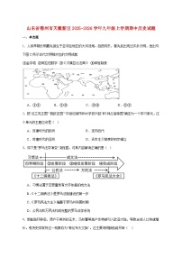山东省德州市天衢新区2026届九年级上册期中考试历史试题【附答案】