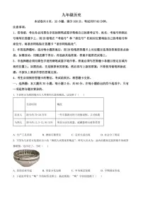 广东省佛山市南海区2025-2026学年九年级上学期期末历史试题（试卷+解析）