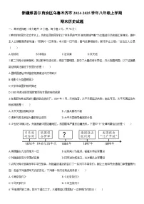 2024-2025学年新疆维吾尔自治区乌鲁木齐市八年级上学期期末历史试卷（学生版）