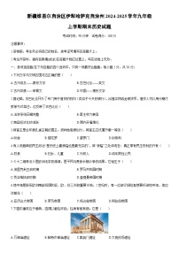 2024-2025学年新疆维吾尔自治区伊犁哈萨克自治州九年级上学期期末历史试卷（学生版）