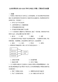 2025—2026学年度山东省青岛市九年级上学期期末历史试题（含答案）