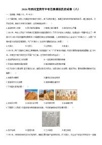 2026年四川宜宾市中考仿真模拟（八）历史试卷（学生版）
