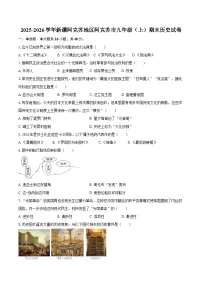 2025-2026学年新疆阿克苏地区阿克苏市九年级（上）期末历史试卷（含答案）