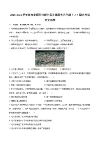 2025-2026学年湖南省邵阳市新宁县乡镇联考八年级（上）期末历史试卷（含答案）