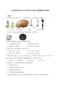 2025-2026学年辽宁省辽阳市七年级上学期1月期末考试历史试卷（含答案）