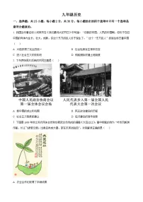 江苏南通市海门区2025-2026学年九年级上学期历史期末试卷（试卷+解析）