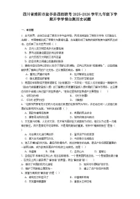 四川省绵阳市盐亭县四校联考2025-2026学年九年级下学期开学学情自测历史试题