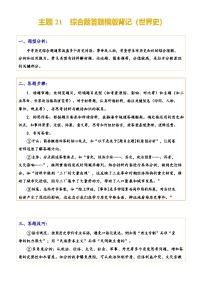 2026学年中考历史一轮复习——综合题答题模版练习(世界史)