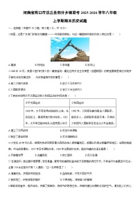 2025-2026学年河南省周口市沈丘县部分乡镇联考八年级上学期期末历史试卷（学生版）