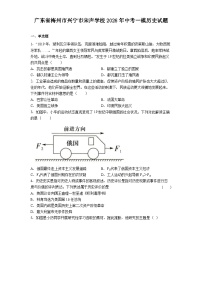 广东省梅州市兴宁市宋声学校2026年中考一模历史试题（解析版）