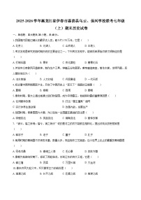 2025-2026学年黑龙江省伊春市嘉荫县乌云、保兴学校联考七年级（上）期末历史试卷-自定义类型