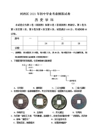 2021年天津市河西区历史九年级学业水平模拟试卷（word版 含答案）