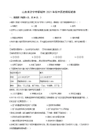 山东省济宁市邹城市2021年初中历史模拟试卷