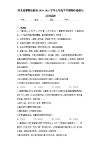 河北省邯郸市魏县2020-2021学年七年级下学期期中道德与法治试题（word版 含答案）