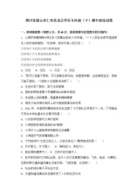 四川省仁寿县龙正学区七年级下学期期中考试道德与法治试题（解析版）