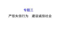 2021-2022学年部编版道德与法制中考复习之严惩失信行为　建设诚信社会课件PPT