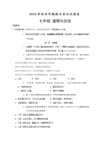 广西河池市宜州区2020-2021学年七年级上学期期末考试道德与法治试题（含答案）