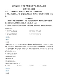 广西河池市南丹县2020-2021学年八年级上学期期末道德与法治试题（含答案）