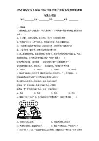 陕西省西安市长安区2020-2021学年七年级下学期期中道德与法治试题(word版含答案)