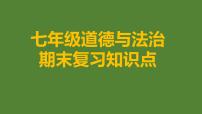 道德与法治七年级上册期末知识点复习 课件