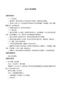 初中政治思品人教部编版七年级上册（道德与法治）活出生命的精彩教案设计