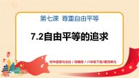 政治 (道德与法治)八年级下册自由平等的追求课文配套ppt课件