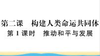 政治 (道德与法治)九年级下册推动和平与发展作业课件ppt