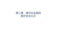 2022年广东省中考道德与法治一轮总复习遵守社会规则　维护社会公正课件