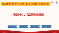 2022年中考道德与法治第一轮夯实基础靶向复习 专题18 富强与创新