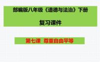 第七课尊重自由平等复习课件2021-2022年部编版道德与法治八年级下册