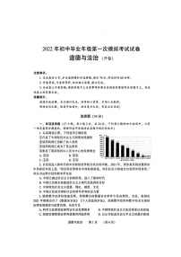 河南省濮阳市2022年初中毕业年级第一次模拟考试试卷 道德与法治（图片版，含答题卡及答案）