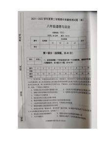 陕西省宝鸡市陈仓区2021-2022学年八年级下学期期中质量检测道德与法治试题（含答案）