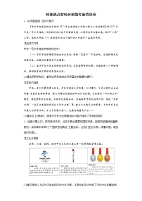 时事热点材料分析题考前信息卷--2022年道德与法治中考备考冲刺