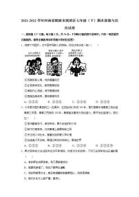 2021-2022学年河南省鹤壁市淇滨区七年级（下）期末道德与法治试卷  word，解析版