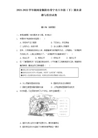 2021-2022学年湖南省衡阳市常宁市八年级（下）期末道德与法治试卷（含解析）