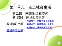 初中政治 (道德与法治)人教部编版八年级上册网络改变世界教课课件ppt