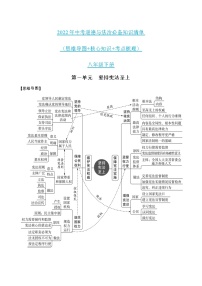 初中政治中考复习 八年级下册（全）-2022年中考道德与法治必备知识清单（思维导图+核心知识+考点梳理）（部编版）