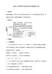 专题01梦想（含解析）——【中考二轮复习】2023年道德与法治考点总复习学案