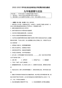 湖南省常德市汉寿县多所重点学校2022-2023学年九年级上学期期末联合测试道德与法治试题(含答案)