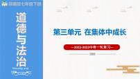 2023年部编版中考道德与法治一轮复习精讲课件--七下第三单元 在集体中成长